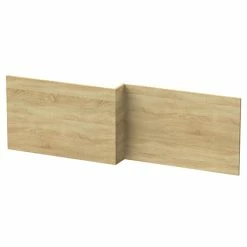 Hudson Reed Natural Oak 1700 Square Shower Bath Front Panel - OFF373