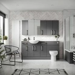 Hudson Reed 500x355mm Gloss Grey Full Depth Vanity Unit 4 Hudson Reed 500x355mm Gloss Grey Full Depth Vanity Unit -Hudson Reed Shop OFF906 D2 460