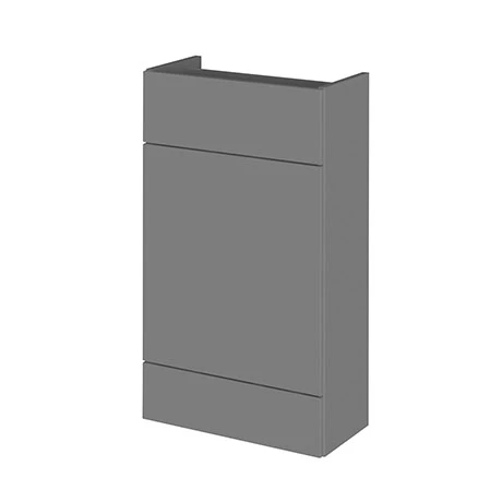Hudson Reed 500x255mm Gloss Grey Compact WC Unit 3 Hudson Reed 500x255mm Gloss Grey Compact WC Unit