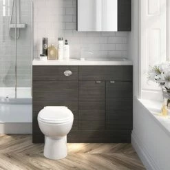 Hudson Reed 1100 X 255mm Slimline Polymarble Basin 1TH 4 Hudson Reed 1100 X 255mm Slimline Polymarble Basin 1TH -Hudson Reed Shop PMB403 d2 460