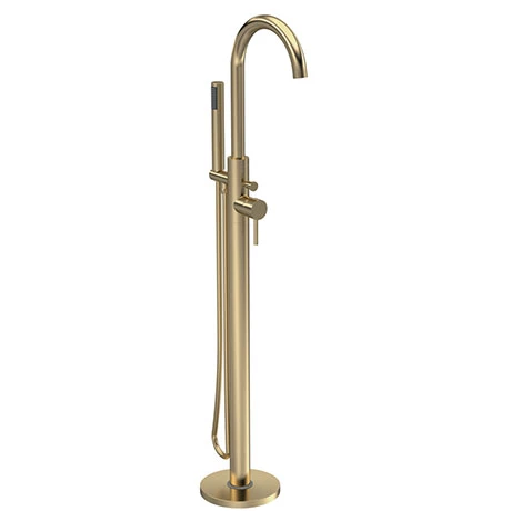 Hudson Reed Tec Single Lever Mono Free-standing Bath Shower Mixer - Brushed Brass - PN821 Hudson Reed Tec Single Lever Mono Free-standing Bath Shower Mixer - Brushed Brass - PN821 -Hudson Reed Shop PN821 m