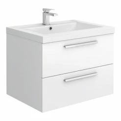 Hudson Reed 720mm Gloss White Modular Basin Vanity Unit