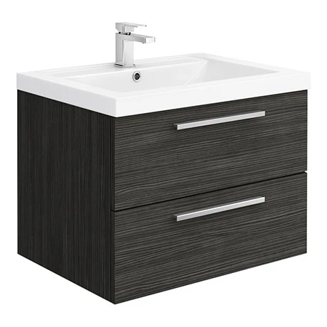 Hudson Reed 720mm Black Woodgrain Modular Basin Vanity Unit Hudson Reed 720mm Black Woodgrain Modular Basin Vanity Unit -Hudson Reed Shop QUA007 np