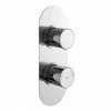 Hudson Reed Round Twin Concealed Thermostatic Shower Valve With Diverter - RNDTW02 -Hudson Reed Shop RNDTW01 P