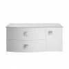Hudson Reed Sarenna Wall Hung Countertop Vanity Unit - Moon White - 1000mm With Grey Marble Top -Hudson Reed Shop SAR105L P
