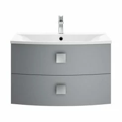 Hudson Reed Sarenna 700mm Wall Hung Cabinet & Basin - Dove Grey