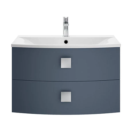 Hudson Reed Sarenna 700mm Wall Hung Cabinet & Basin - Mineral Blue Hudson Reed Sarenna 700mm Wall Hung Cabinet & Basin - Mineral Blue -Hudson Reed Shop SAR301 P