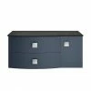 Hudson Reed Sarenna Wall Hung Countertop Vanity Unit - Mineral Blue - 1000mm With Black Marble Top -Hudson Reed Shop SAR304L P