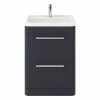 Hudson Reed Solar 600mm Floor Standing Cabinet & Basin - Indigo Blue - SOL301 2 Hudson Reed Solar 600mm Floor Standing Cabinet & Basin - Indigo Blue - SOL301 -Hudson Reed Shop SOL301 P