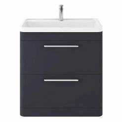 Hudson Reed Solar 800mm Floor Standing Cabinet & Basin - Indigo Blue - SOL303