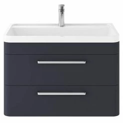 Hudson Reed Solar 800mm Wall Hung Cabinet & Basin - Indigo Blue - SOL304