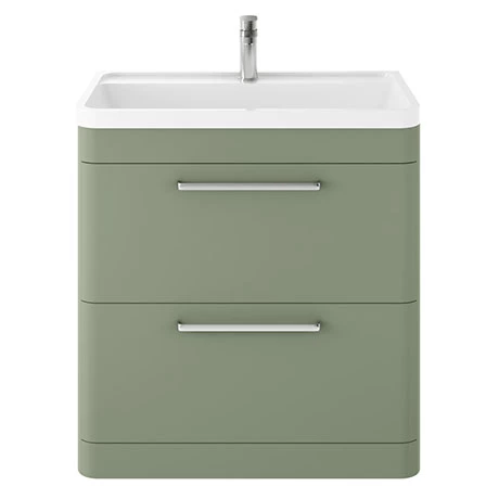 Hudson Reed Solar 800mm Floor Standing Cabinet & Basin - Matt Fern Green - SOL803 Hudson Reed Solar 800mm Floor Standing Cabinet & Basin - Matt Fern Green - SOL803 -Hudson Reed Shop SOL803 m