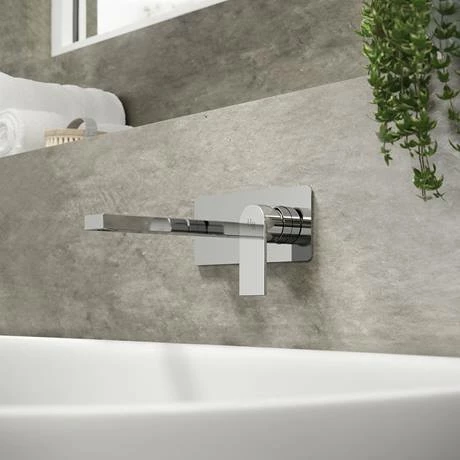 Hudson Reed Sottile Wall Mounted Single Lever Basin Mixer - SOT328 Hudson Reed Sottile Wall Mounted Single Lever Basin Mixer - SOT328 -Hudson Reed Shop SOT328 D1 460