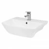 Hudson Reed Lynx 500mm Semi Recessed Basin - SRB005 2 Hudson Reed Lynx 500mm Semi Recessed Basin - SRB005 -Hudson Reed Shop SRB005 P