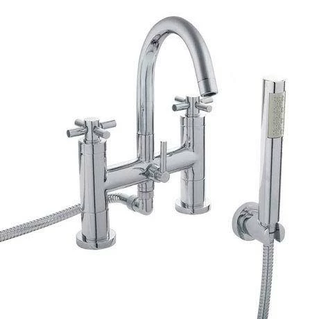 Hudson Reed - Tec Crosshead Bath Shower Mixer with shower kit & wall bracket - TEX354 Hudson Reed - Tec Crosshead Bath Shower Mixer With Shower Kit & Wall Bracket - TEX354 -Hudson Reed Shop TEX354 P