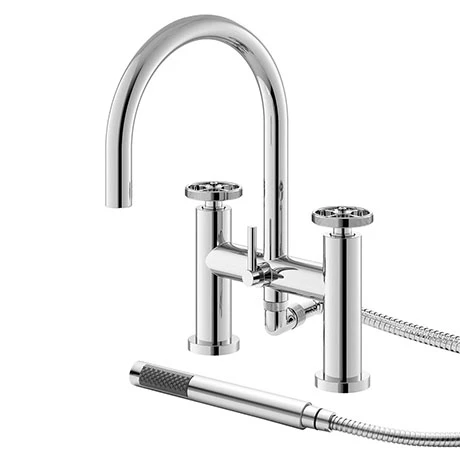 Hudson Reed Revolution Industrial Bath Shower Mixer + Shower Kit - TIW354 Hudson Reed Revolution Industrial Bath Shower Mixer + Shower Kit - TIW354 -Hudson Reed Shop TIW354 P