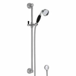 Hudson Reed Topaz Black Triple Concealed Shower With Slide Rail Kit & Fixed Head -Hudson Reed Shop TOPAZBLK SPK2 D2 460