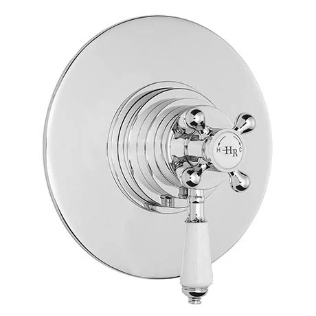 Hudson Reed Topaz White Dual Concealed Thermostatic Shower Valve Chrome - TSVT006 Hudson Reed Topaz White Dual Concealed Thermostatic Shower Valve Chrome - TSVT006 -Hudson Reed Shop TSVT006 P