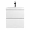 Hudson Reed Urban Satin White 500mm Wall Hung 2-Drawer Vanity Unit - URB102A 2 Hudson Reed Urban Satin White 500mm Wall Hung 2-Drawer Vanity Unit - URB102A -Hudson Reed Shop URB102A P
