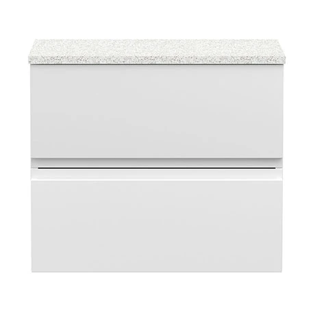 Hudson Reed Urban 600mm Satin White Vanity Unit - Wall Hung 2 Drawer Unit with White Worktop Hudson Reed Urban 600mm Satin White Vanity Unit - Wall Hung 2 Drawer Unit With White Worktop -Hudson Reed Shop URB104LSW P