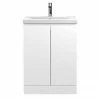 Hudson Reed Urban Satin White 600mm Floor Standing 2-Door Vanity Unit - URB108A 1 Hudson Reed Urban Satin White 600mm Floor Standing 2-Door Vanity Unit - URB108A -Hudson Reed Shop URB108A P