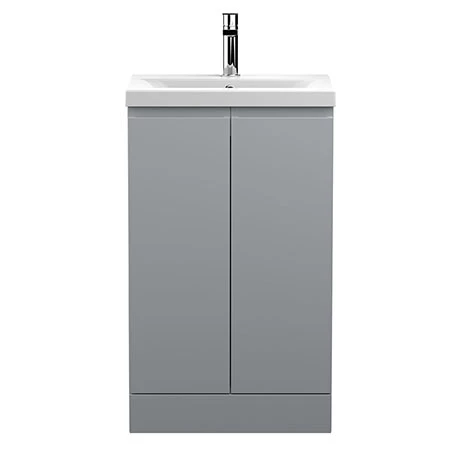 Hudson Reed Urban Satin Grey 500mm Floor Standing 2-Door Vanity Unit - URB207A Hudson Reed Urban Satin Grey 500mm Floor Standing 2-Door Vanity Unit - URB207A -Hudson Reed Shop URB207A P
